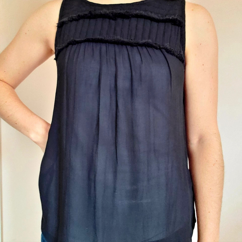 Navy sleeveless top from LOFT - XS